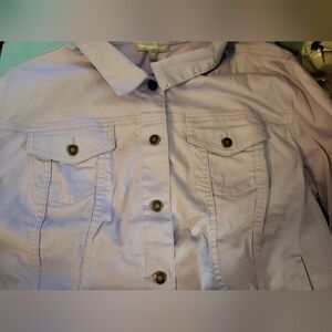 Ladies Plus Lavender Jean Jacket by Women Within sz 26w